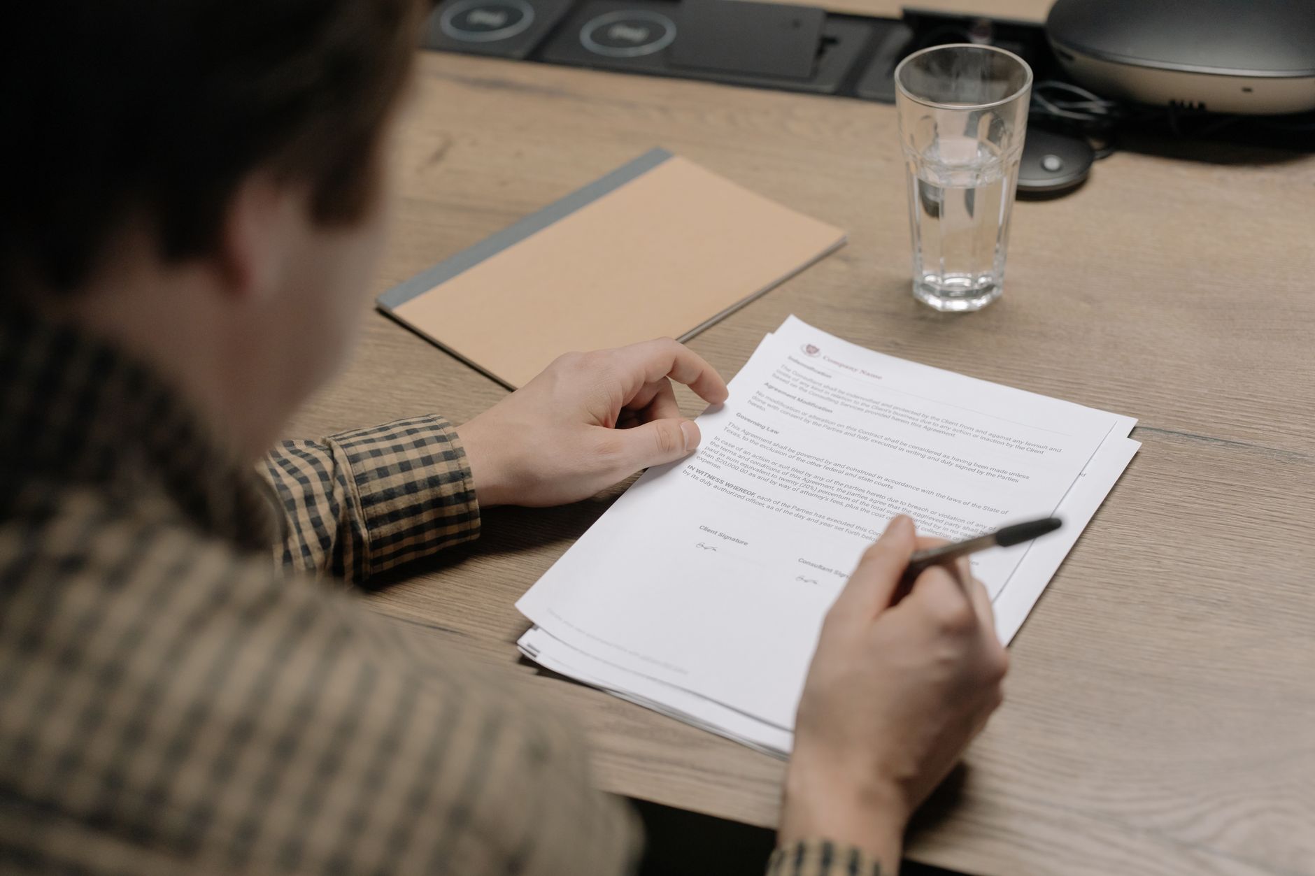 Legal document illustrating water rights and permits concept